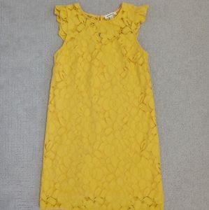 Women's Yellow Lace Dress, size Small